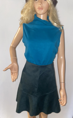 Mohazöld rövid szoknya