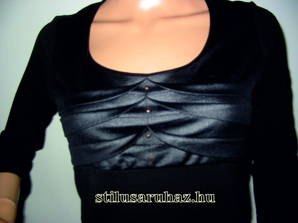Bodyflirt fekete blúz