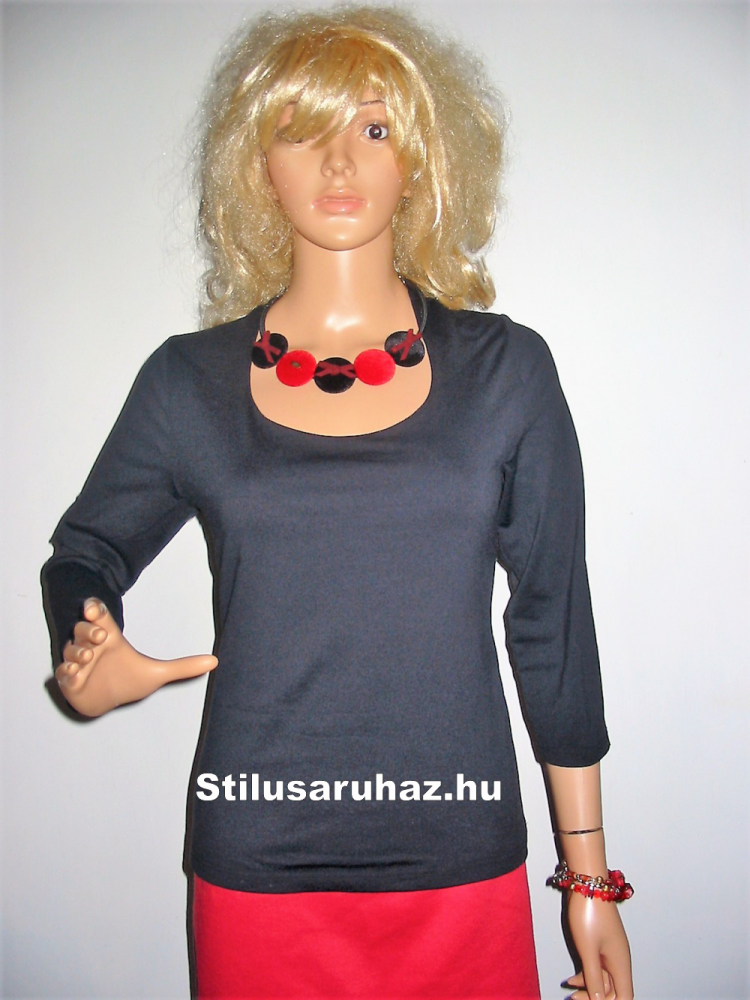 S.Marlon fekete blúz