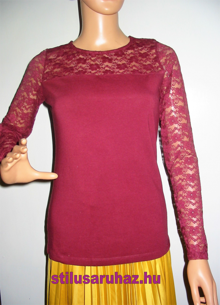 H&M csipkebetétes blúz