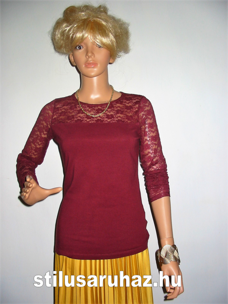 H&M csipkebetétes blúz