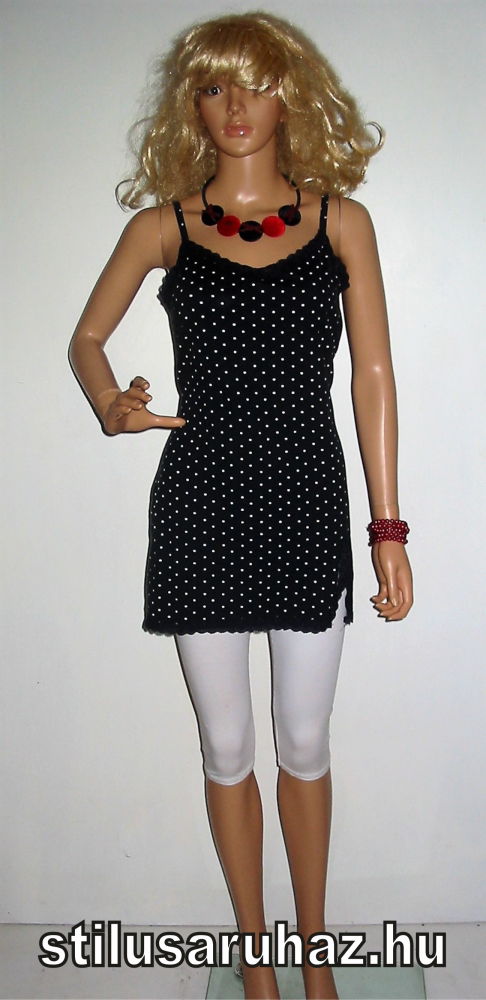 Pöttyös vállpántos tunika