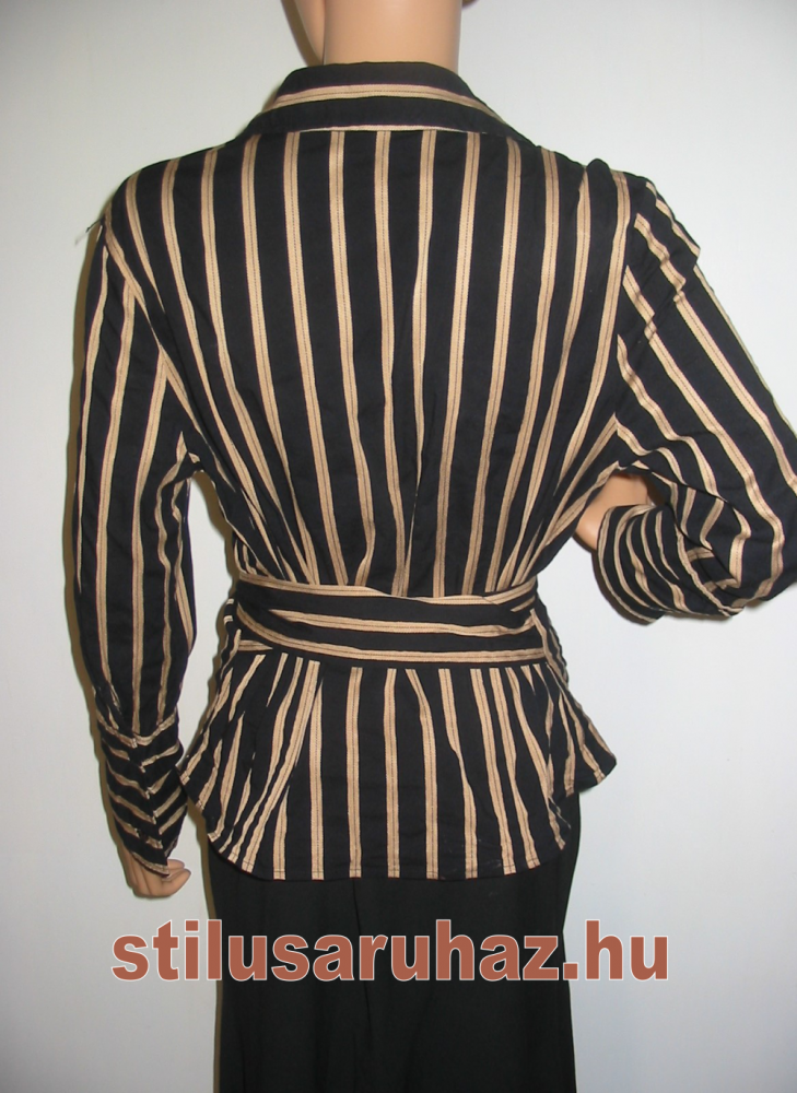 Csíkos, hosszú ujjú felső Amaranto