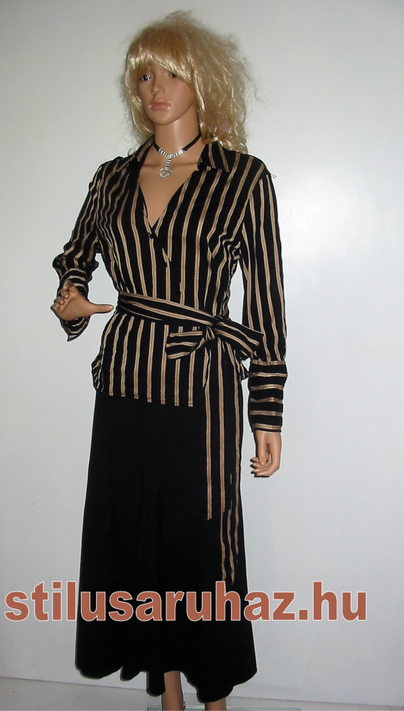 Csíkos, hosszú ujjú felső Amaranto