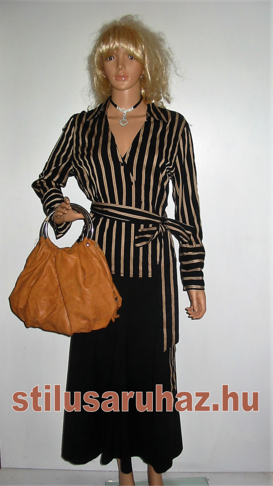 Csíkos, hosszú ujjú felső Amaranto