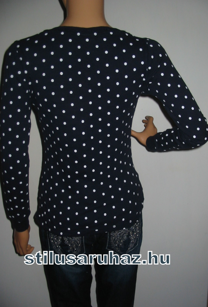 Livre Blue pöttyös felső