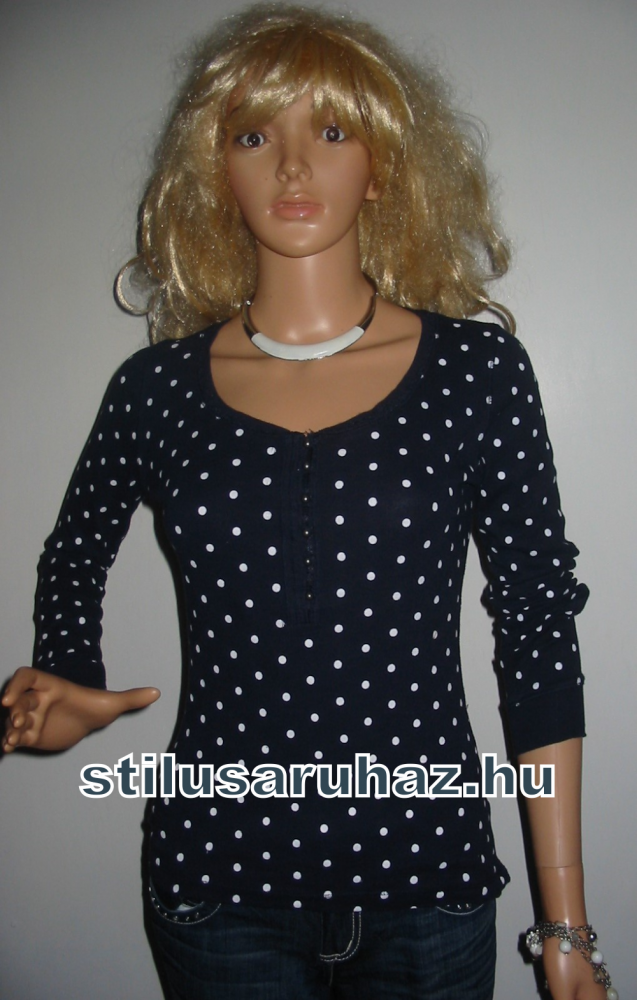 Livre Blue pöttyös felső