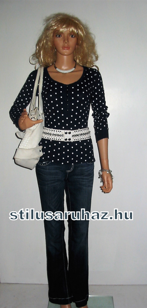 Livre Blue pöttyös felső