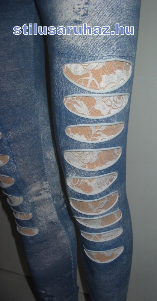 Olasz csipkebetétes leggings