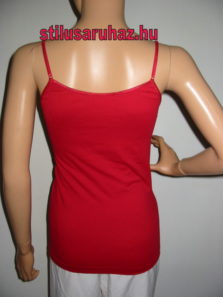 Piros spagettipántos top