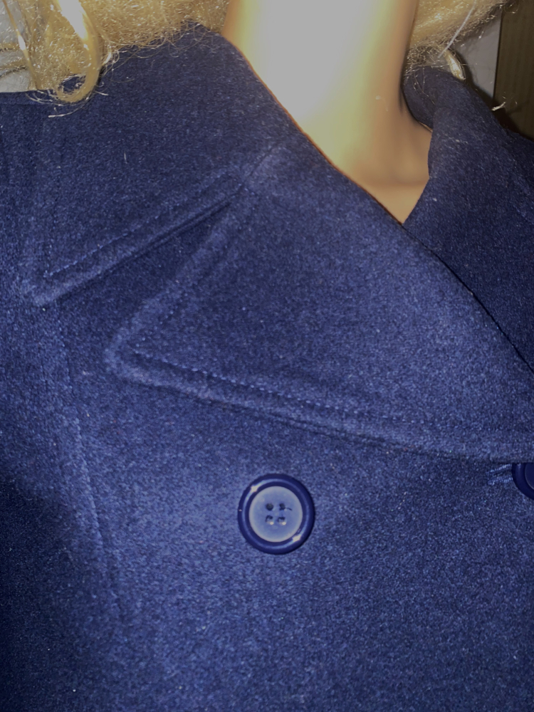 Sötétkék rövid kabát